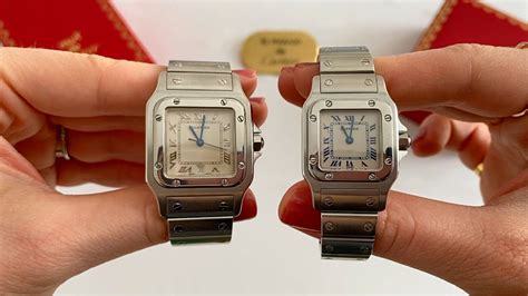 cartier santos 100 watch large model|cartier santos size chart.